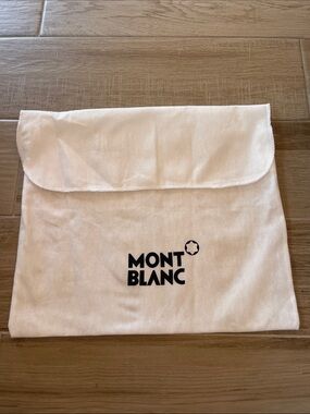 Montblanc White Fabric Dust Bag